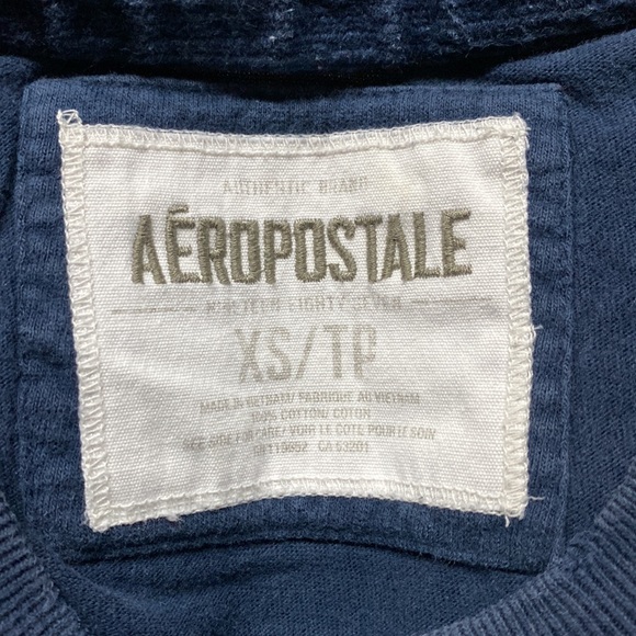 Aeropostale size XS Mens navy tee - Picture 2 of 2